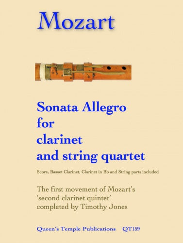 Mozart Sonata Allegro Clt&Pno QTP