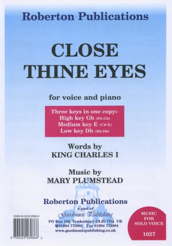 Close Thine Eyes Plumstead (H/M/L) GM