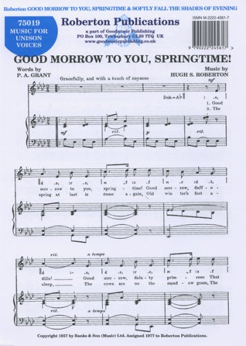 Good Morrow to you/Softly fall Roberton