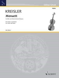 Kreisler Menuett Porpora Vln BSS ED