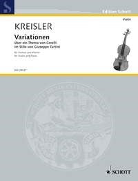 Kreisler Variations theme of Corelli Vl