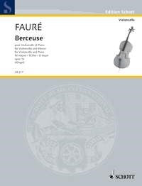 Faure Berceuse D Major Cello Schott