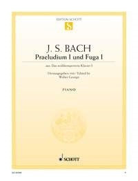 Bach Prelude & Fugue 1 C Pno ED