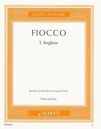 Fiocco LAnglaise Vln/Pno SCH
