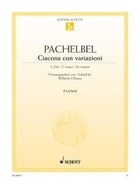Piano Ciacona & Variation CMaj Pno ED