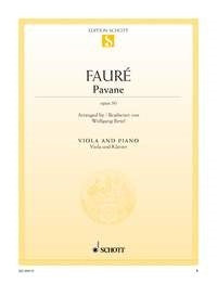 Faure Pavane Vla/Pno Op.50 Schott