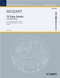 Mozart 12 Easy Duets Recorders/Vlns ED