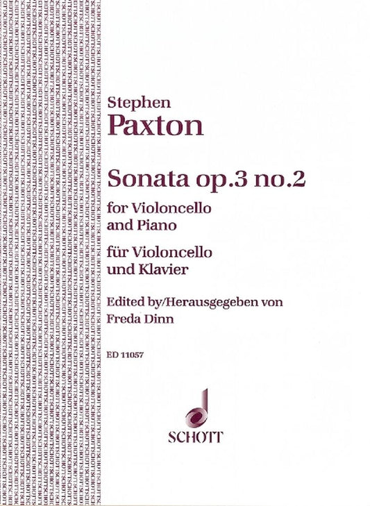 Paxton Sonata Op.3 No.2 Vlc/Pno ED