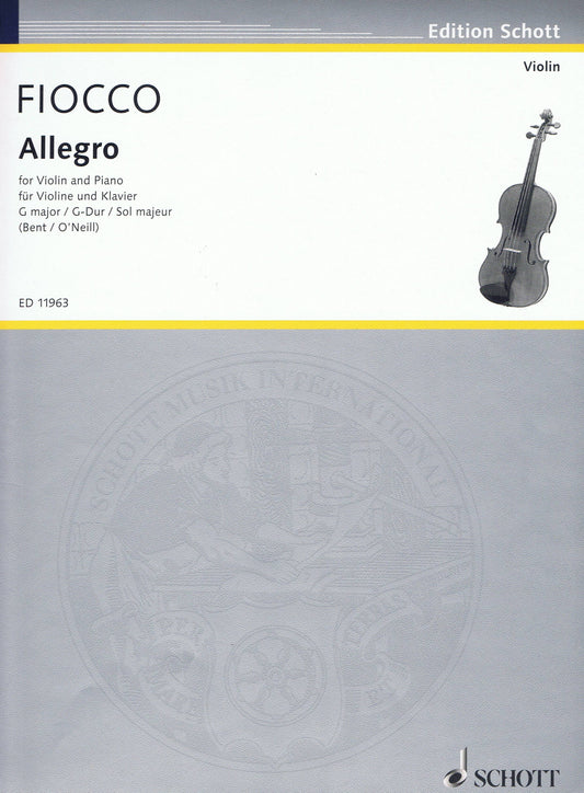 Fiocco Allegro Vln&Pno ED