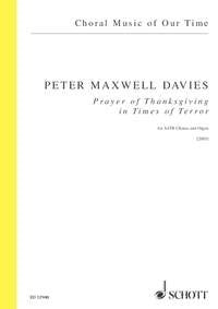 Maxwell Davies Prayer of Thanksgiving S