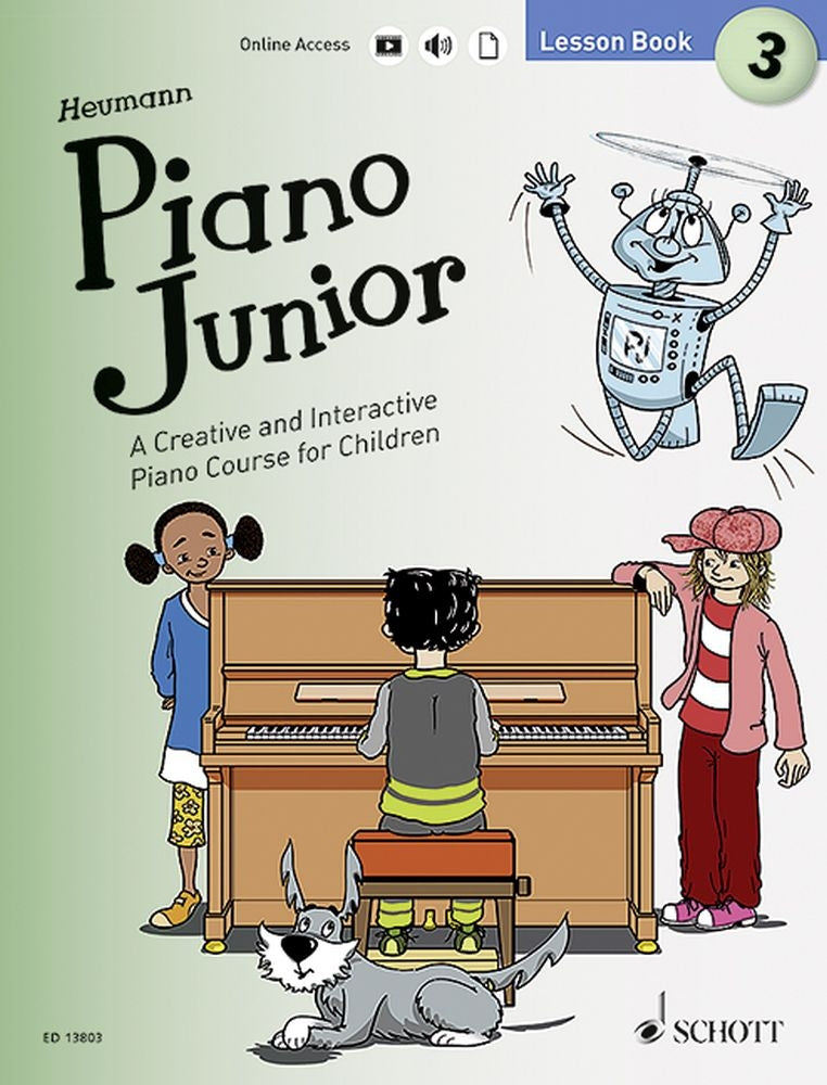 Piano Junior Lesson Bk 3 Heumann