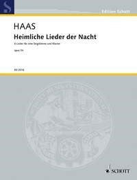Haas Heimliche Lieder Der Nacht Opus 54