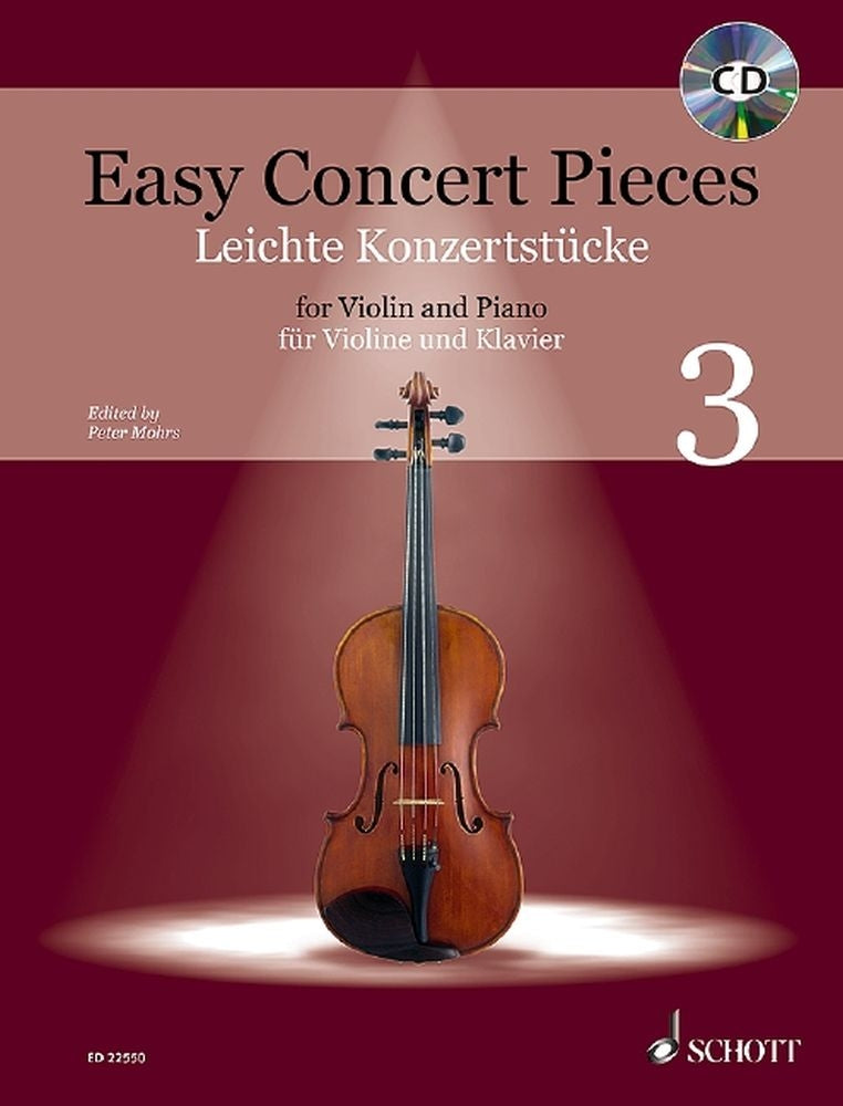 Easy Concert Pieces 3 Vln/Pno Mohrs
