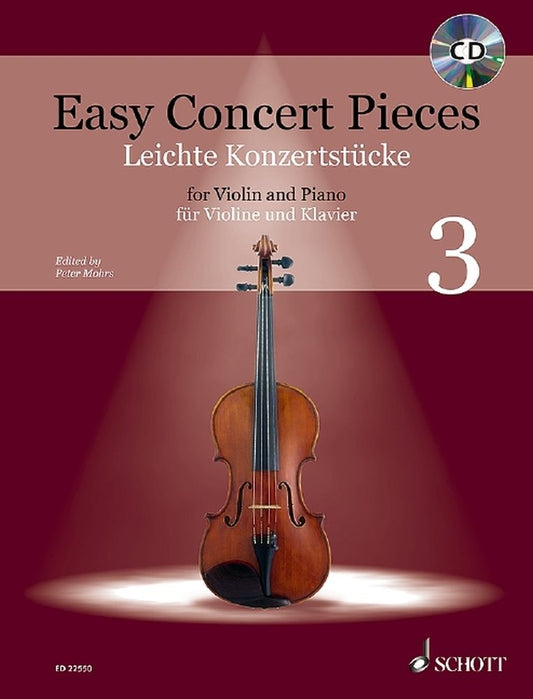 Easy Concert Pieces 3 Vln/Pno Mohrs