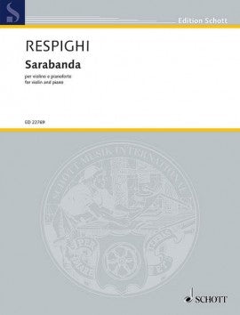 Respighi Sarabanda Vln&Pno ED