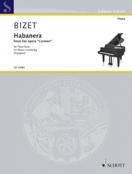 Bizet Habanera from Carmen Pno Duet Ed