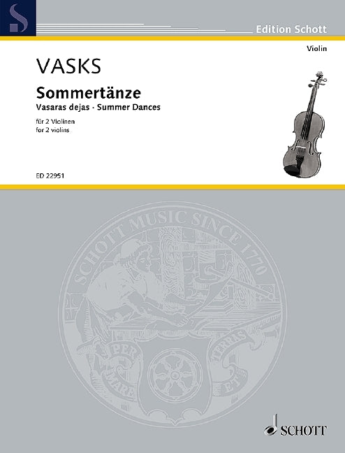 Summer Dances Vasks P Vln/Pno