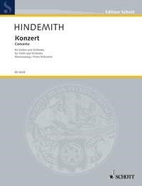 Hindemith Konzert for Vln+Orch(Pno) Sch
