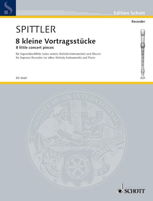 Spittler 8 Small Pieces Desc Recorder E