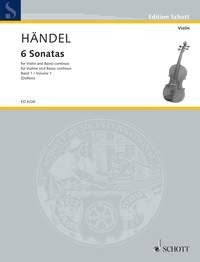 Handel 6 Sonatas Vln Vol1 A E F Schott
