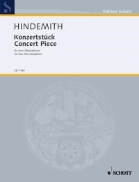 Hindemith Concert Piece 2Alto Saxophone
