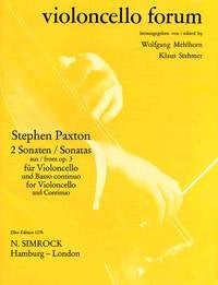 Paxton 2 Sonatas Cello+Continuo