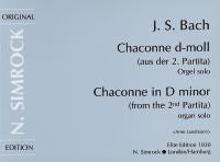 Bach Chaconne d min Organ Elite Ed