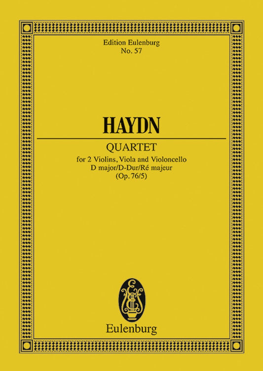Haydn Str 4tet Dmaj Op 76 No5 Min Score