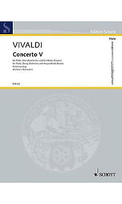 Vivaldi Flt Concerto 5 Op10/5 Flt&Pno E