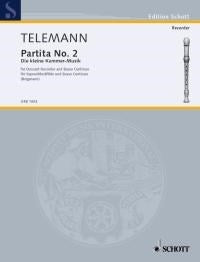 Telemann Partita No2 Dec Rec&Basso ED O