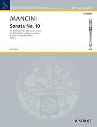 Mancini Sonata No10 b min Treb Rec OFB1