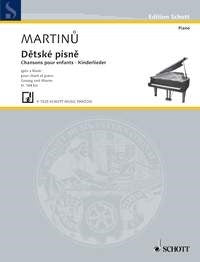Martinu Chansons Pour Enfants Vce&Pno E