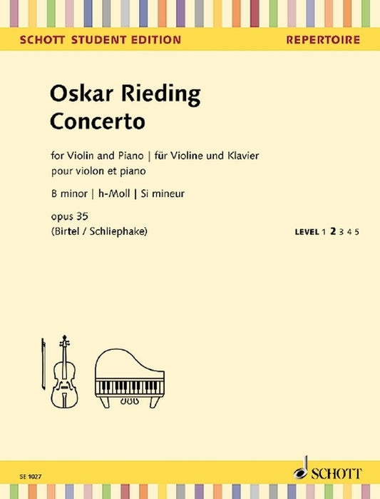 Rieding Vln Concerto Bmin Op35 Vln&Pno
