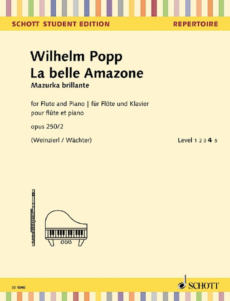 Popp La Belle Amazone Mazurka Flt&Pno O