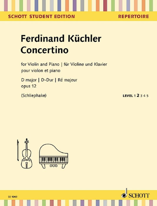 Kuchler Concertino Vln & Pno Dmaj Op12