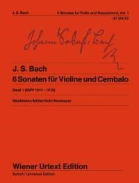 Bach 6 Sonatas Vln&Harpsichord Vol1 UT