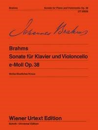 Brahms Cello Sonata emin OP38 UT