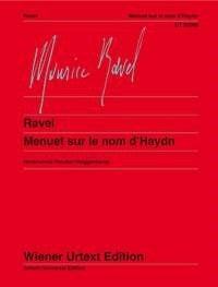 Ravel Minuet in Haydns name Urtext