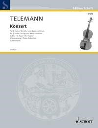 Telemann Konzert Gmaj 2 vla/strings/bas