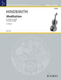 Hindemith Meditation Vln&Org Breuer ED