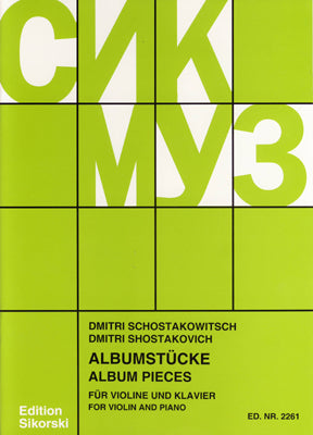 Shostakovich Albumstucke Vln & Pno SIK