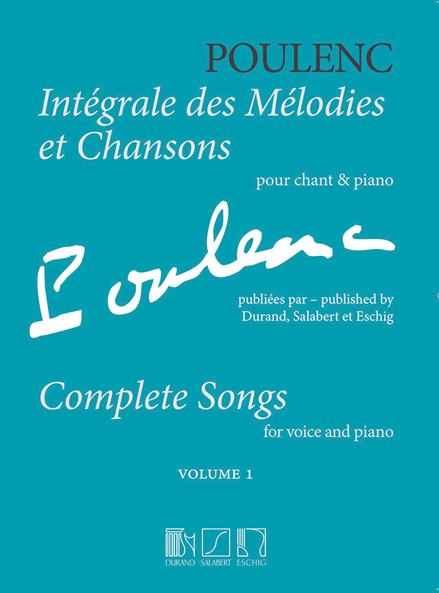 Poulenc Complete Songs for Voice and Pi