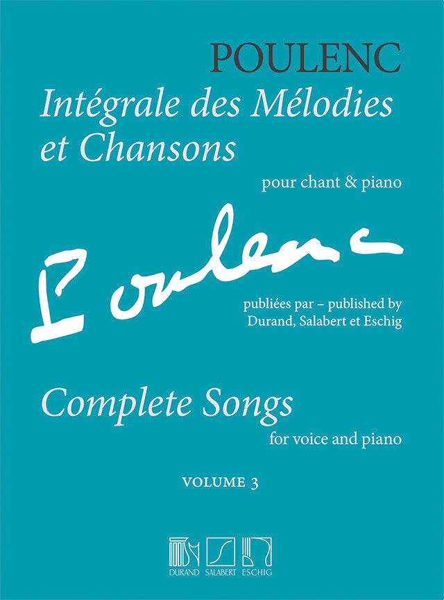 Poulenc Complete Songs for Voice and Pi