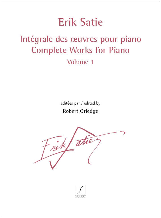 Satie Complete Works for Pno Vol 1 SALA