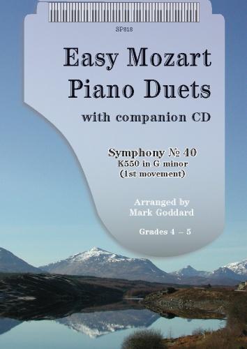 Easy Mozart Pno Duets+CD Symph 4 SP