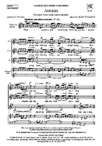 Autumn Bullard SA- Upper Voice