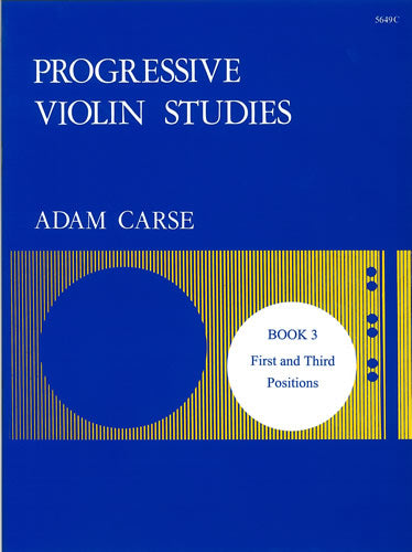 Carse Prog Vln Studies Bk3 S&B Blue