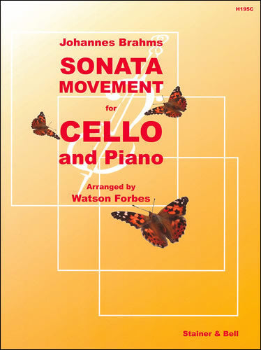 Brahms Sonata Movement Cello S&B arr Fo