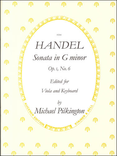 Handel Sonata g min Op1/6 Vla S&B H244