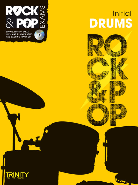 Rock & Pop Drums Initial Bk+CD Trinity